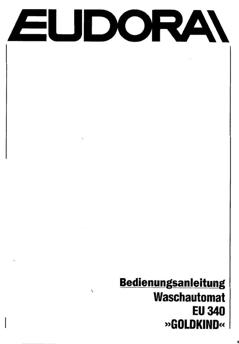 Page n°1 - Manuel utilisateur Eudora Goldkind EU 340