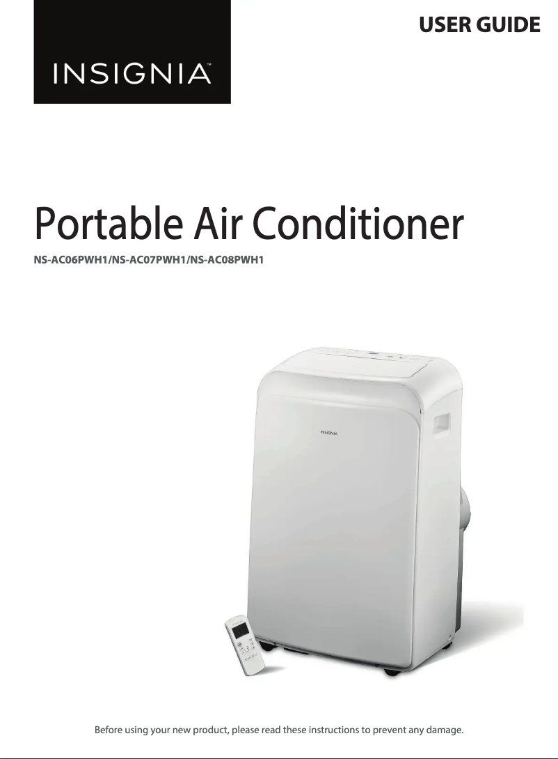 Page 1 de la notice Manuel utilisateur Insignia NS-AC06PWH1