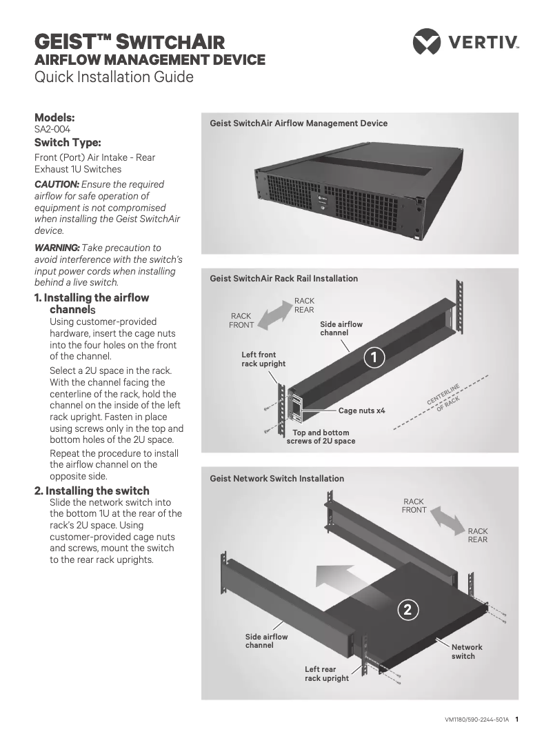 Page 1 de la notice Manuel utilisateur Emerson SA2-004