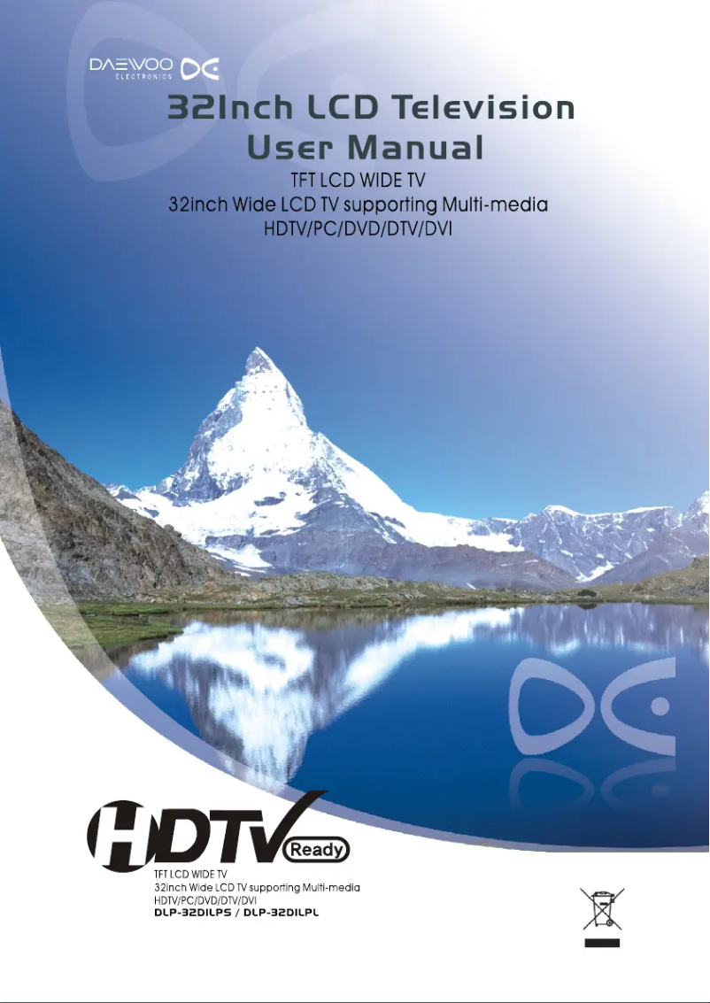 Page n°1 - Manuel utilisateur Daewoo DLP-32D1LPS