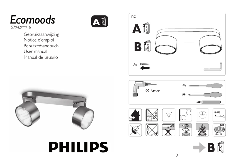 Página 1 del manual Manual de usuario Philips Ecomoods 579421716