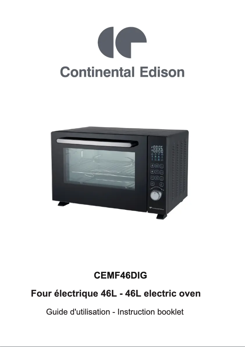 Page 1 de la notice Manuel utilisateur Continental Edison CEMF46DIG