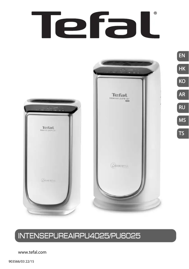 Page n°1 - Manuel utilisateur Tefal Intense Pure Air PU4025