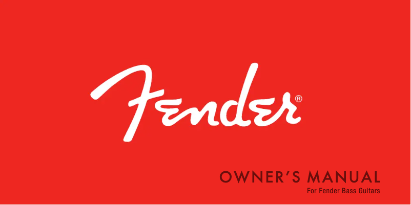 Imagen de la primera página del manual del dispositivo USA Geddy Lee Jazz Bass