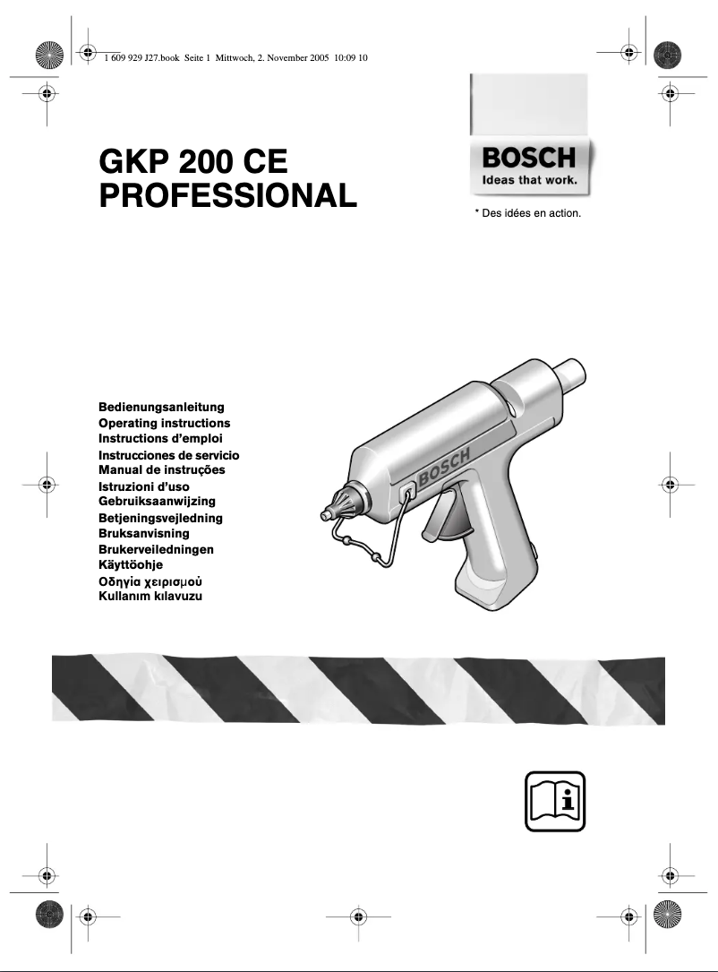 Page 1 de la notice Manuel utilisateur Bosch GKP 200 CE