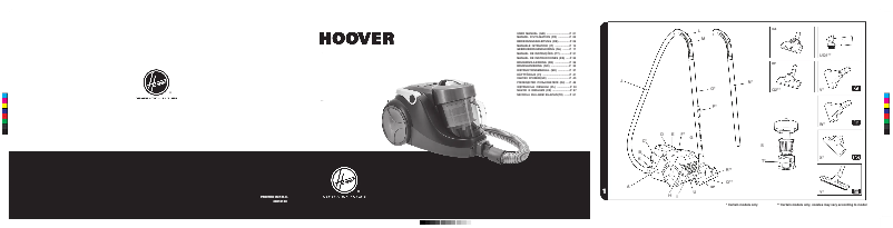 Page n°1 - Manuel utilisateur Hoover SP81_SP10011