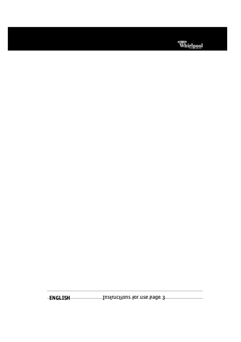 Página 1 del manual Manual de usuario Whirlpool AWM 1250