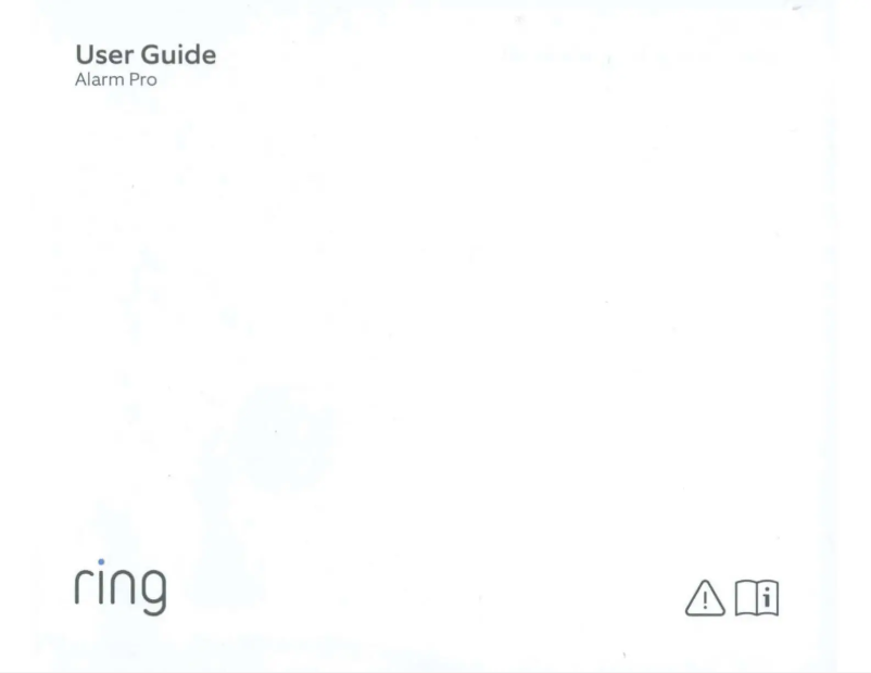 Image de la première page du manuel de l'appareil Alarm Pro