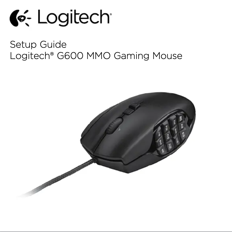 Page n°1 - Manuel utilisateur Logitech G600 MMO