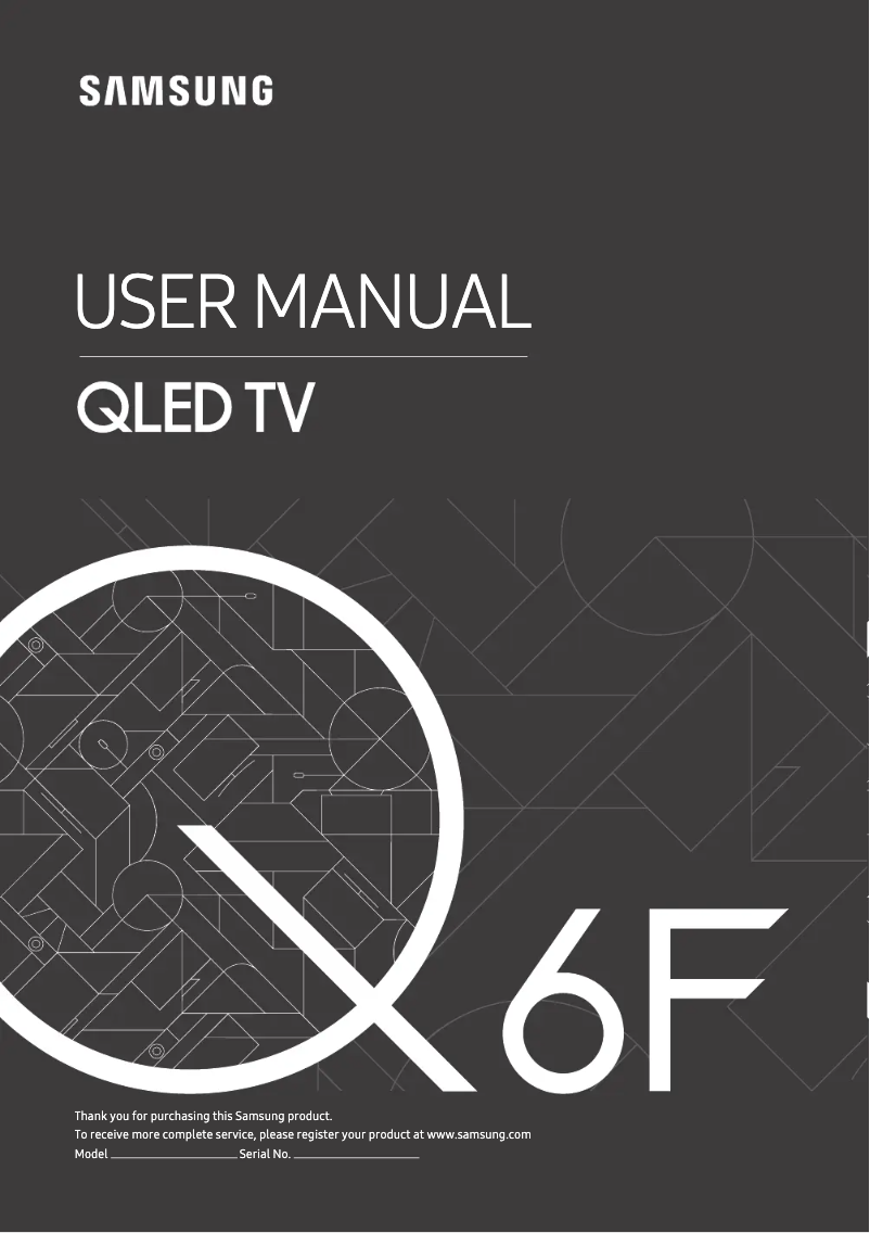 Image de la première page du manuel de l'appareil GQ49Q6FNGTXZG