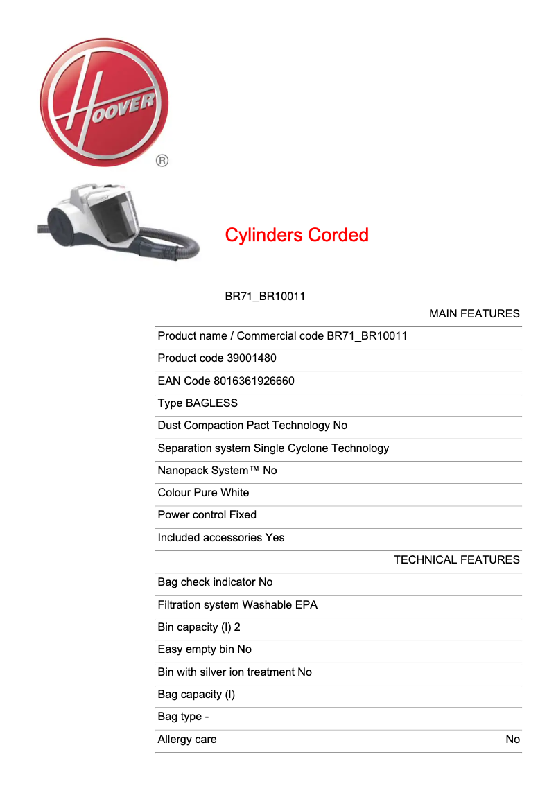 Image de la première page du manuel de l'appareil 39001480