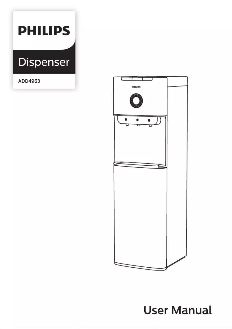 Page 1 de la notice Manuel utilisateur Philips ADD4963