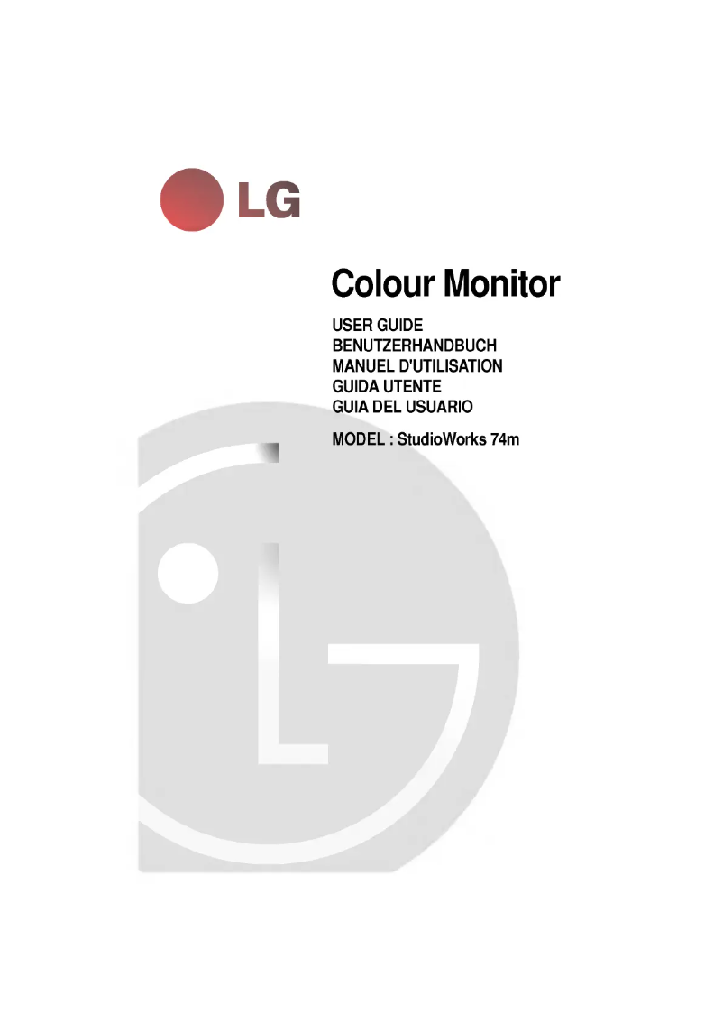 Page n°1 - Manuel utilisateur LG CM710