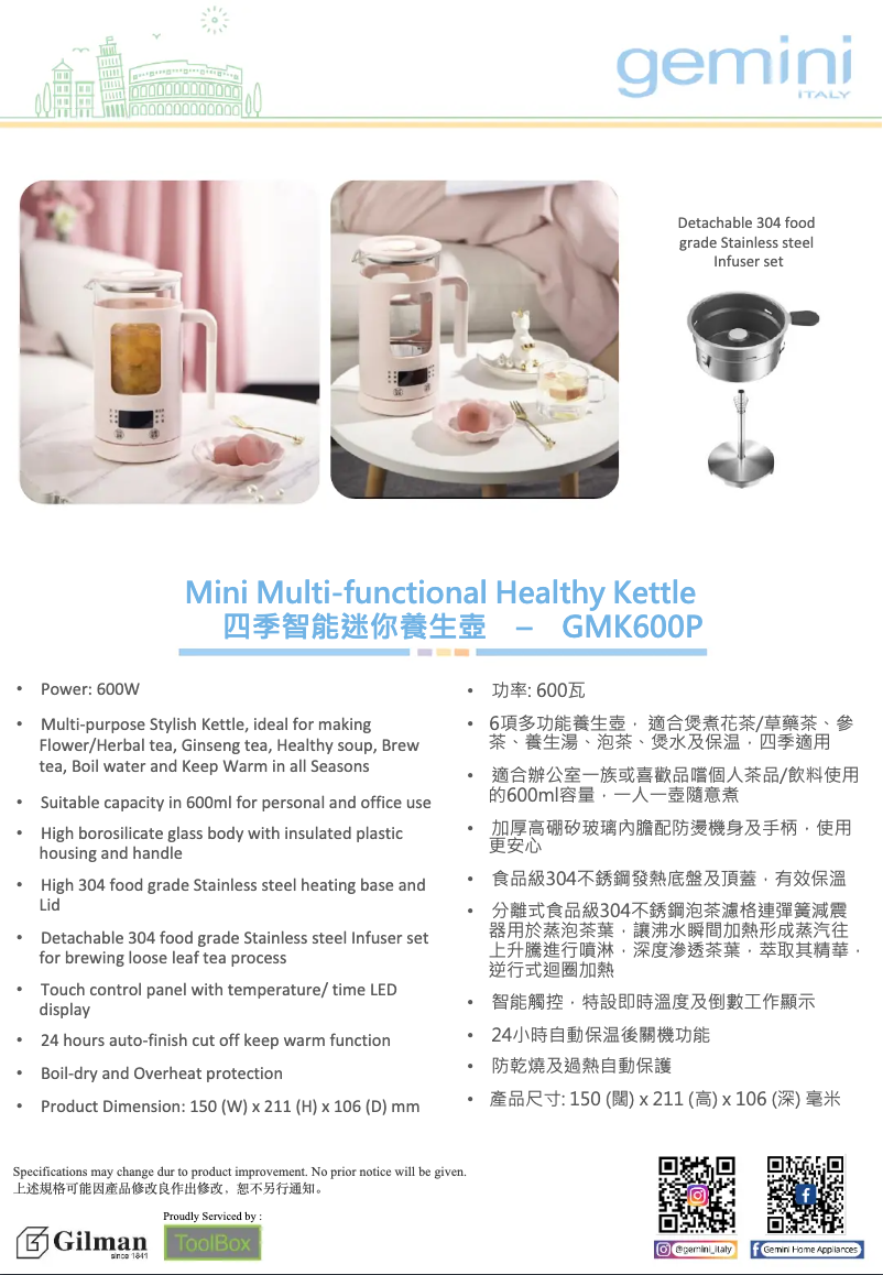 Image de la première page du manuel de l'appareil GMK600P