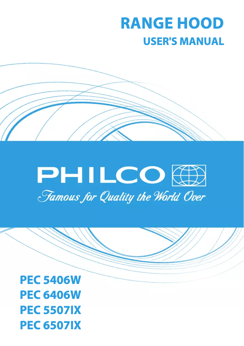 Page n°1 - Manuel utilisateur Philco PEC 6406 W