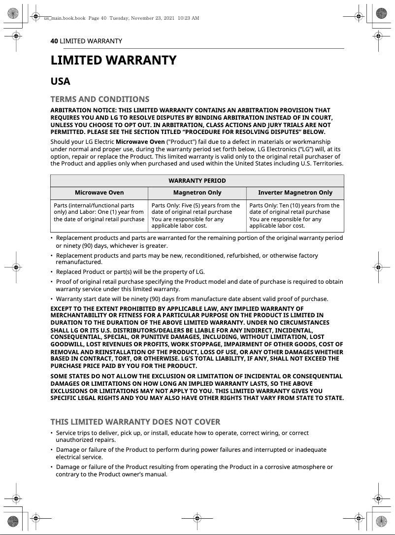 Image de la première page du manuel de l'appareil MZBZ1715D