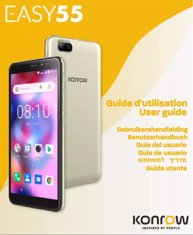 Page n°1 - Manuel utilisateur Konrow Easy 55