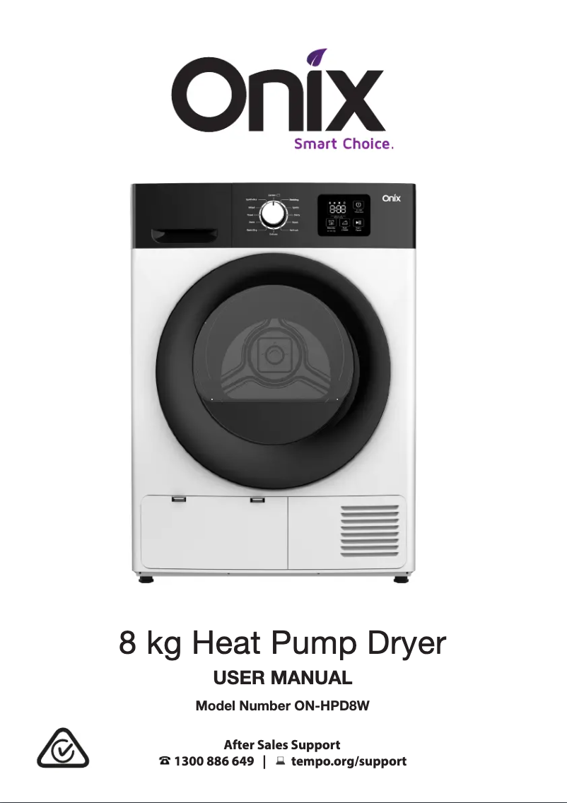 Page n°1 - Manuel utilisateur Onix ON-HPD8W