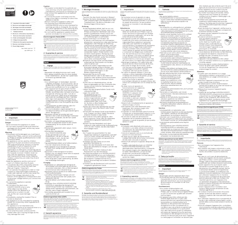 Page n°1 - Manuel utilisateur Philips Daily Collection HD2516
