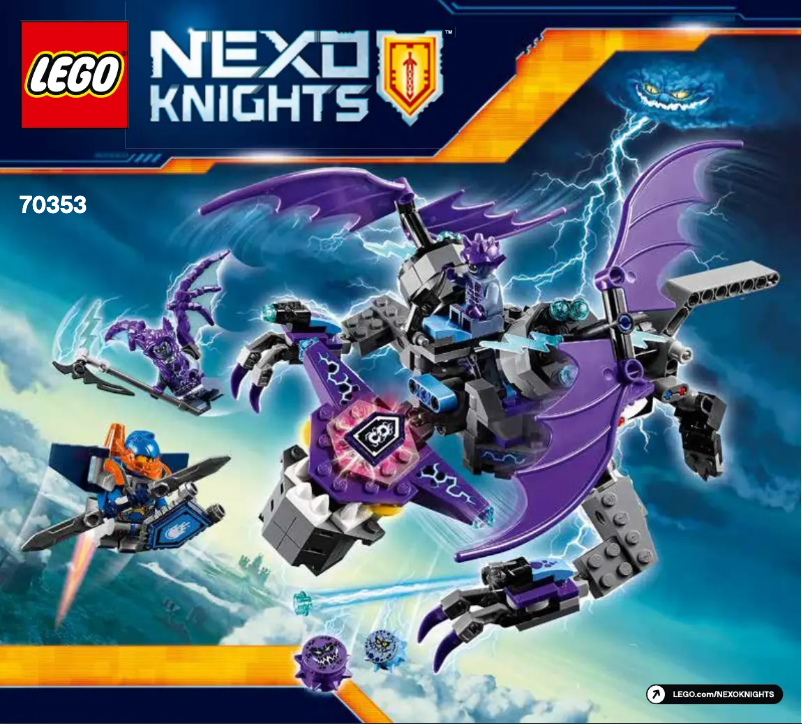 Image de la première page du manuel de l'appareil Nexo Knights 70353