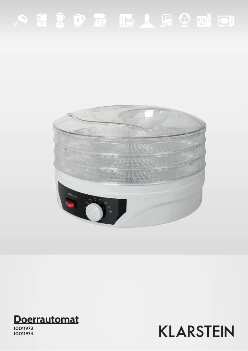 Page n°1 - Manuel utilisateur Klarstein Sunfruit 10011973