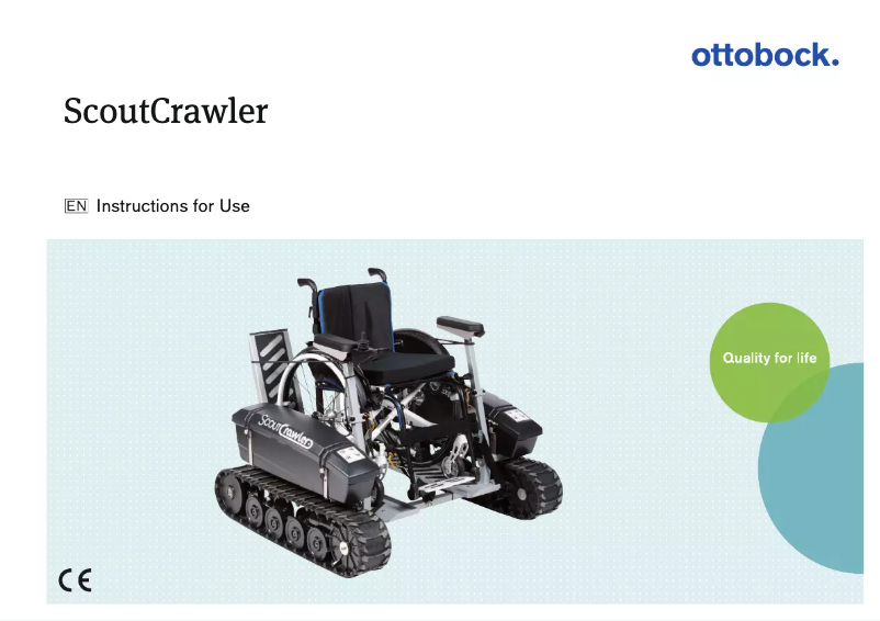 Page 1 of the manual User Manual Ottobock ScoutCrawler