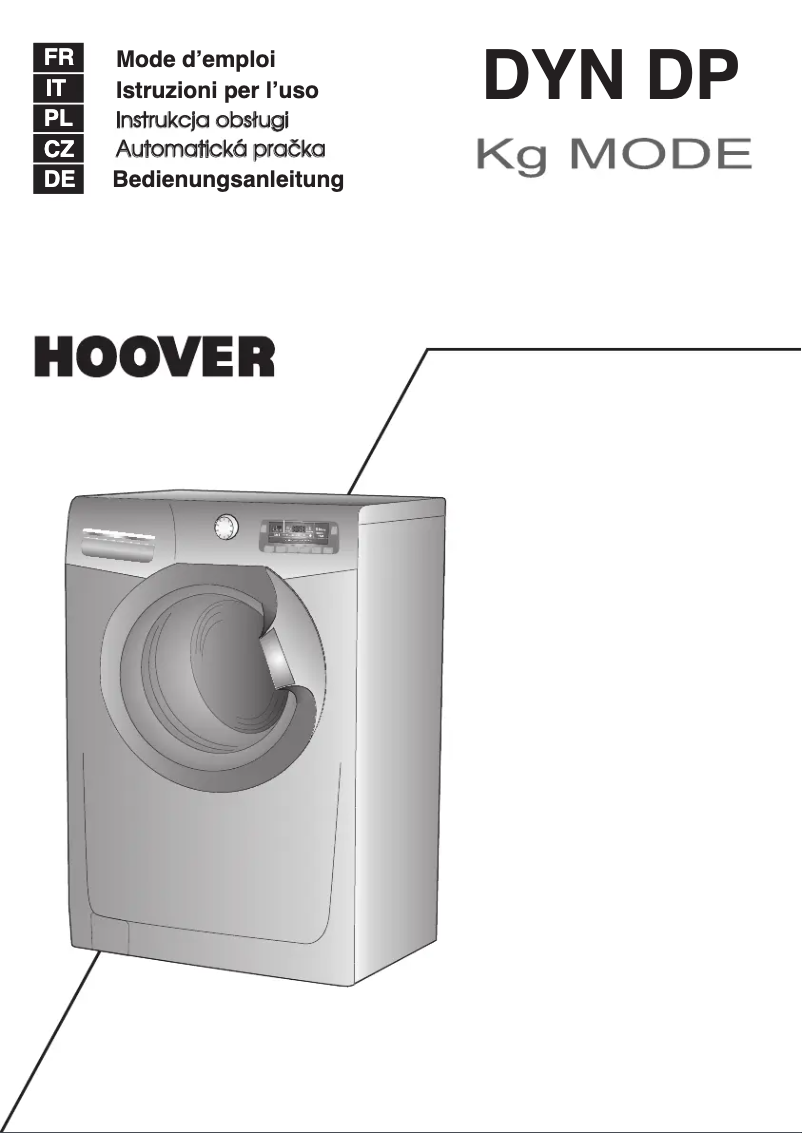 Page 1 de la notice Manuel utilisateur Hoover DYN 10144DP3-88S