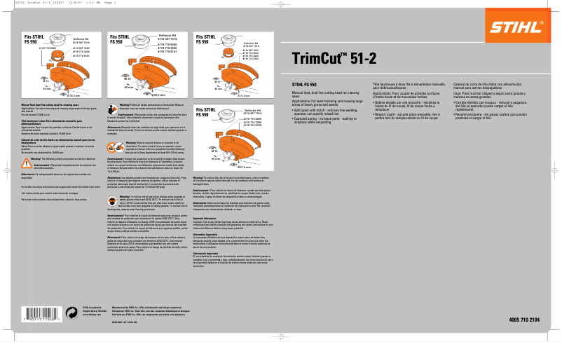 Image de la première page du manuel de l'appareil TrimCut 51-2