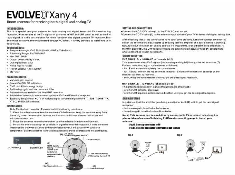 Page n°1 - Manuel utilisateur Evolveo Xany 4