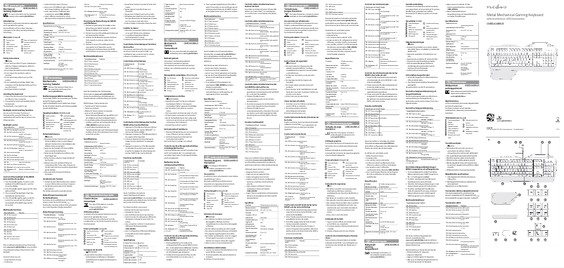 Imagen de la primera página del manual del dispositivo GKBD400BKUS
