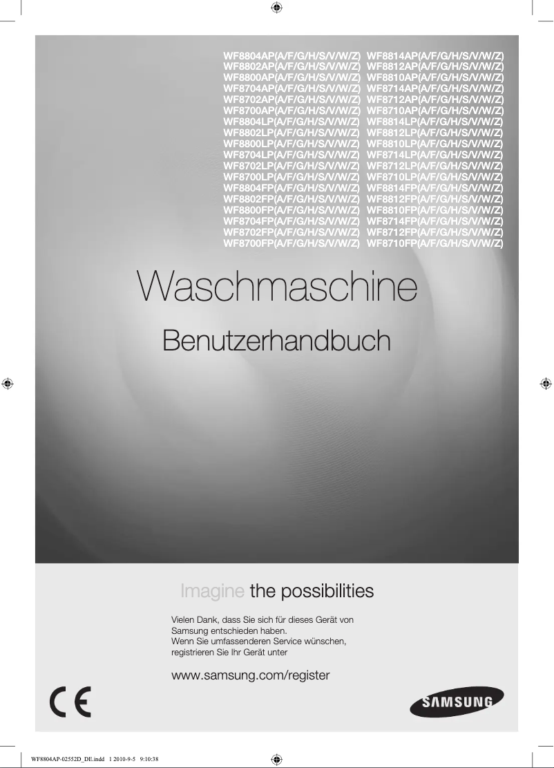 Image de la première page du manuel de l'appareil WF 8704 apn