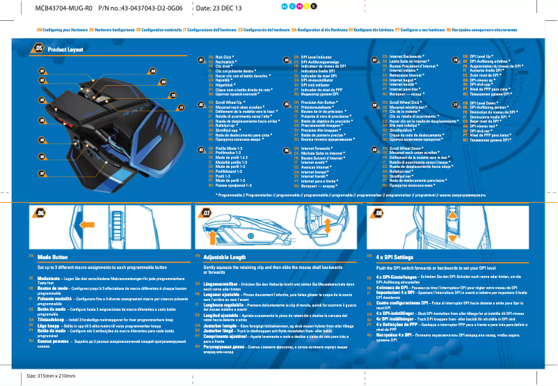 Página 1 del manual Manual de usuario Mad Catz R.A.T. TE