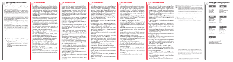 Image de la première page du manuel de l'appareil Vario Blade 1718.42