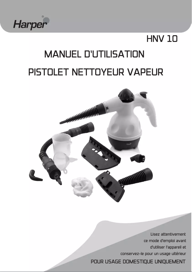 Image de la première page du manuel de l'appareil HNV10