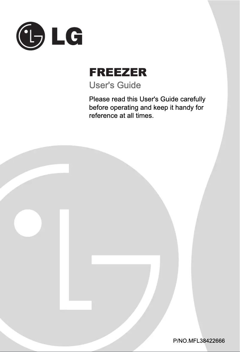 Page 1 de la notice Manuel utilisateur LG F-2054SQ