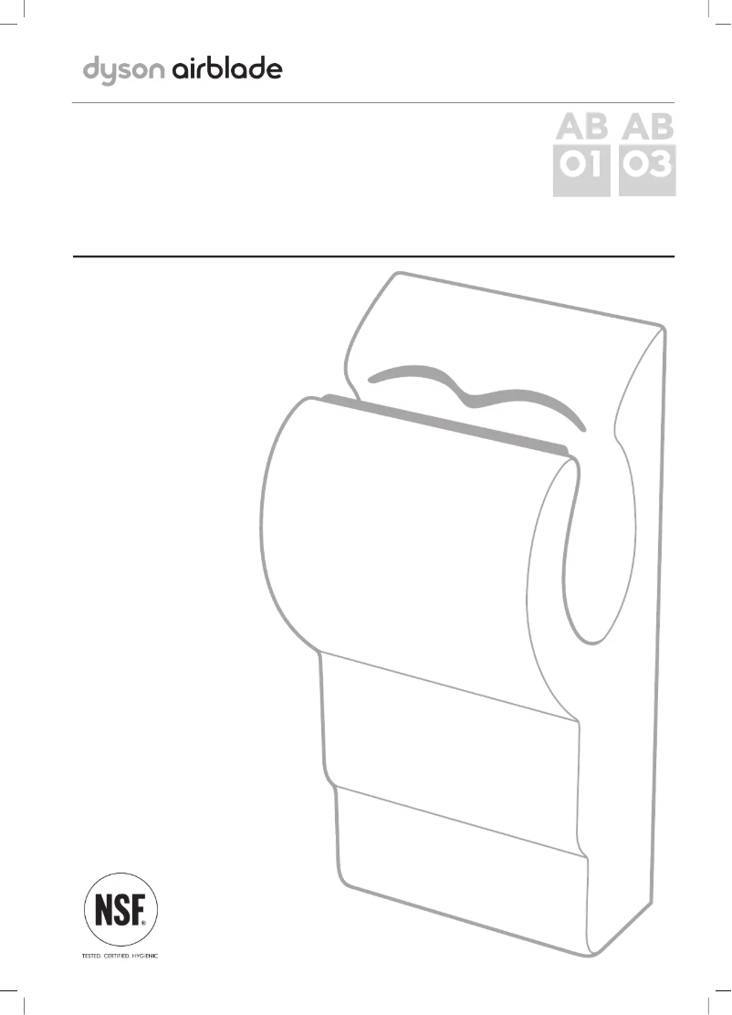 Page n°1 - Manuel utilisateur Dyson Airblade AB03