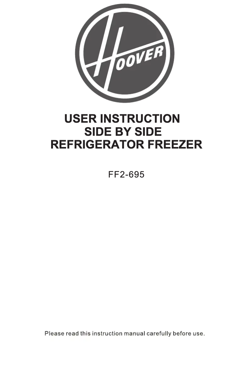 Page n°1 - Manuel utilisateur Hoover HHSBSO 6174XK