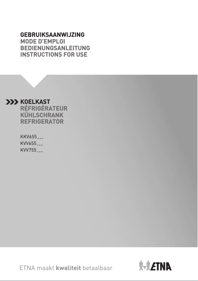 Image de la première page du manuel de l'appareil KVV856WIT