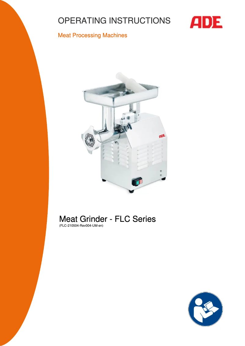 Page 1 de la notice Manuel utilisateur ADE FLC-210504