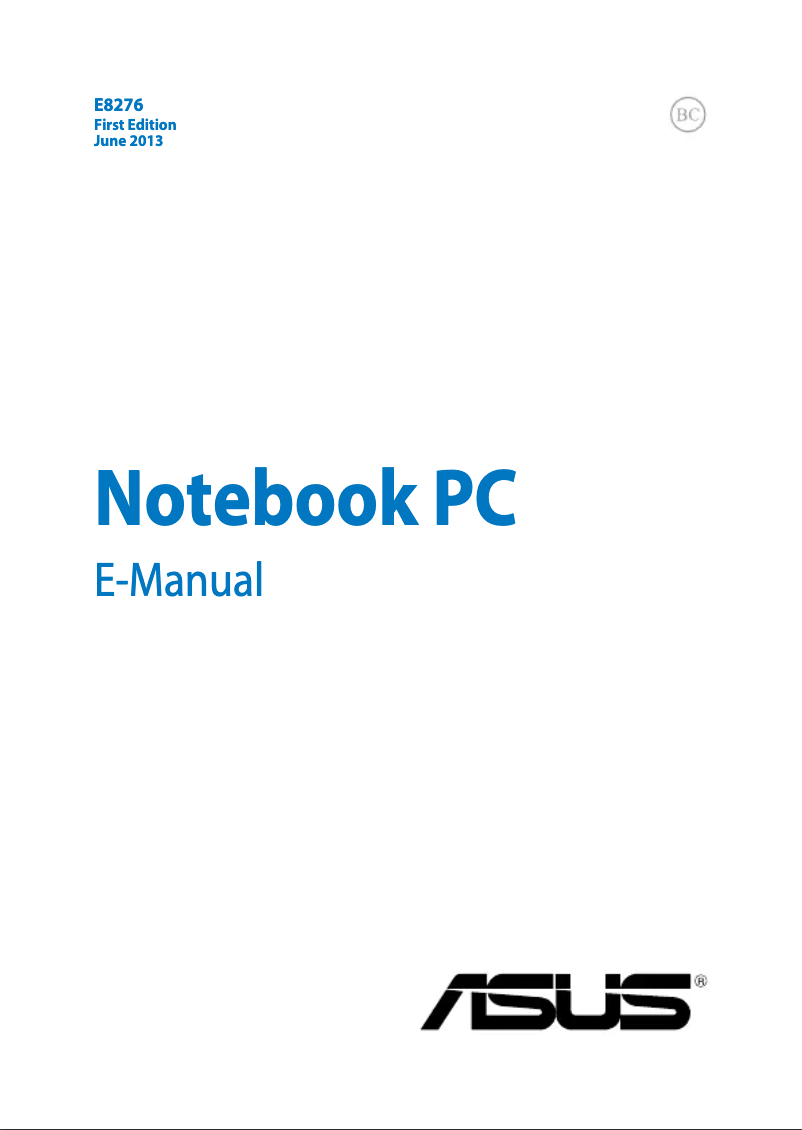 Image de la première page du manuel de l'appareil VivoBook S301LP