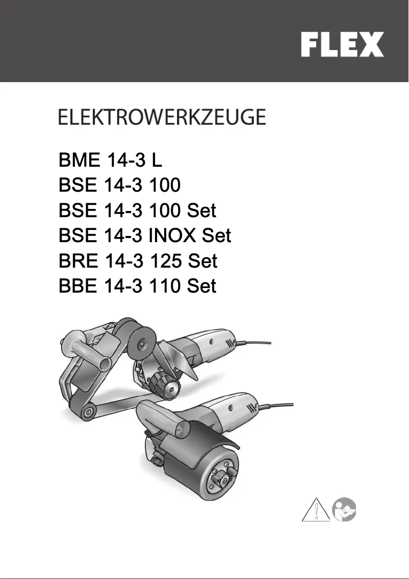 Image de la première page du manuel de l'appareil BSE 14-3 INOX Set