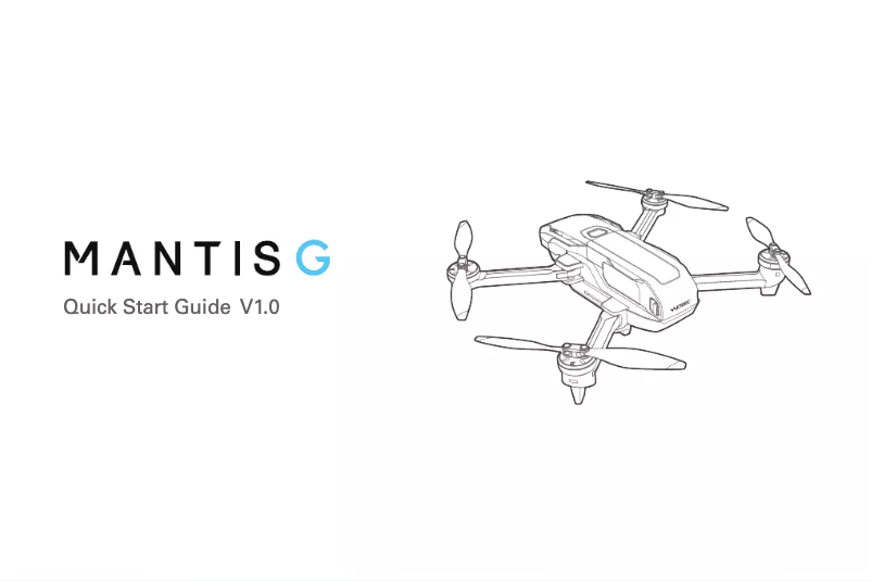 Page 1 de la notice Manuel utilisateur Yuneec Mantis G
