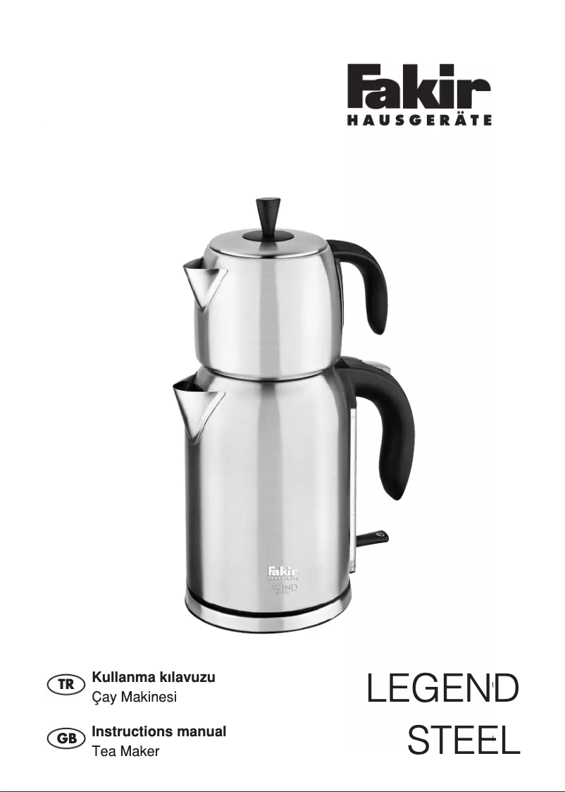 Image de la première page du manuel de l'appareil Legend