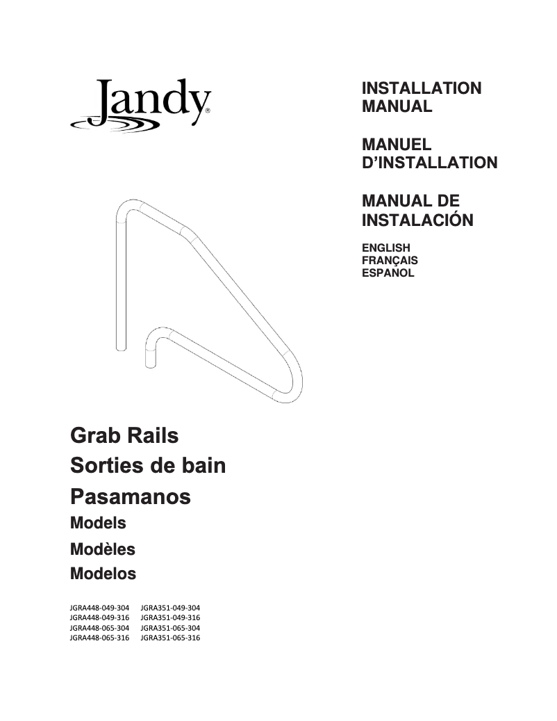 Page 1 de la notice Manuel utilisateur JANDY JGRA448-049-316
