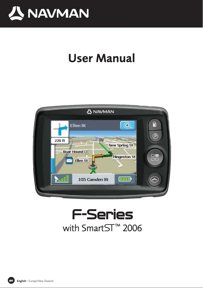 Image de la première page du manuel de l'appareil F40