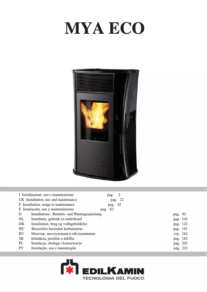 Image de la première page du manuel de l'appareil MYA ECO