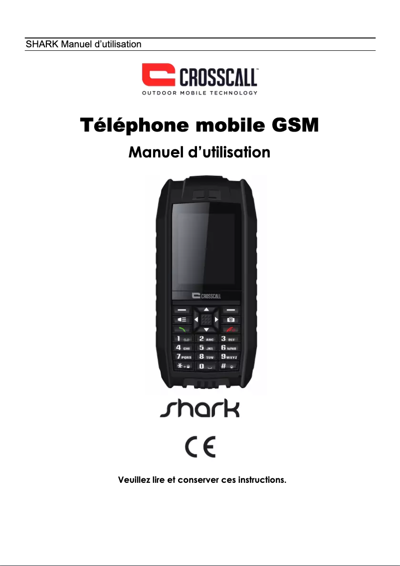 Image de la première page du manuel de l'appareil Shark V2