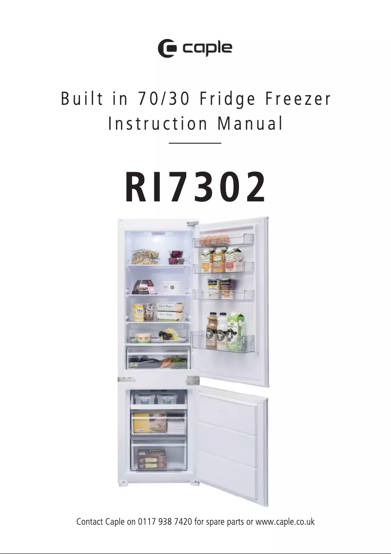 Image de la première page du manuel de l'appareil RI7302