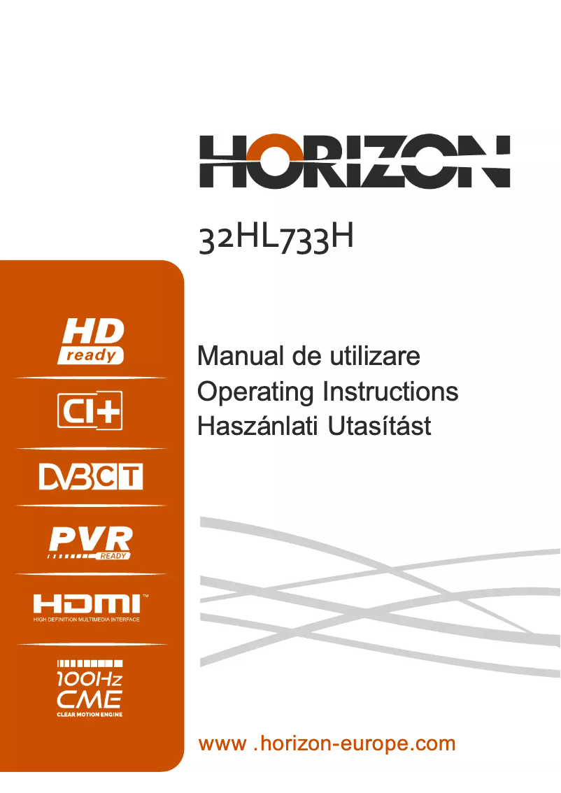 Page n°1 - Manuel utilisateur Horizon 32HL733H