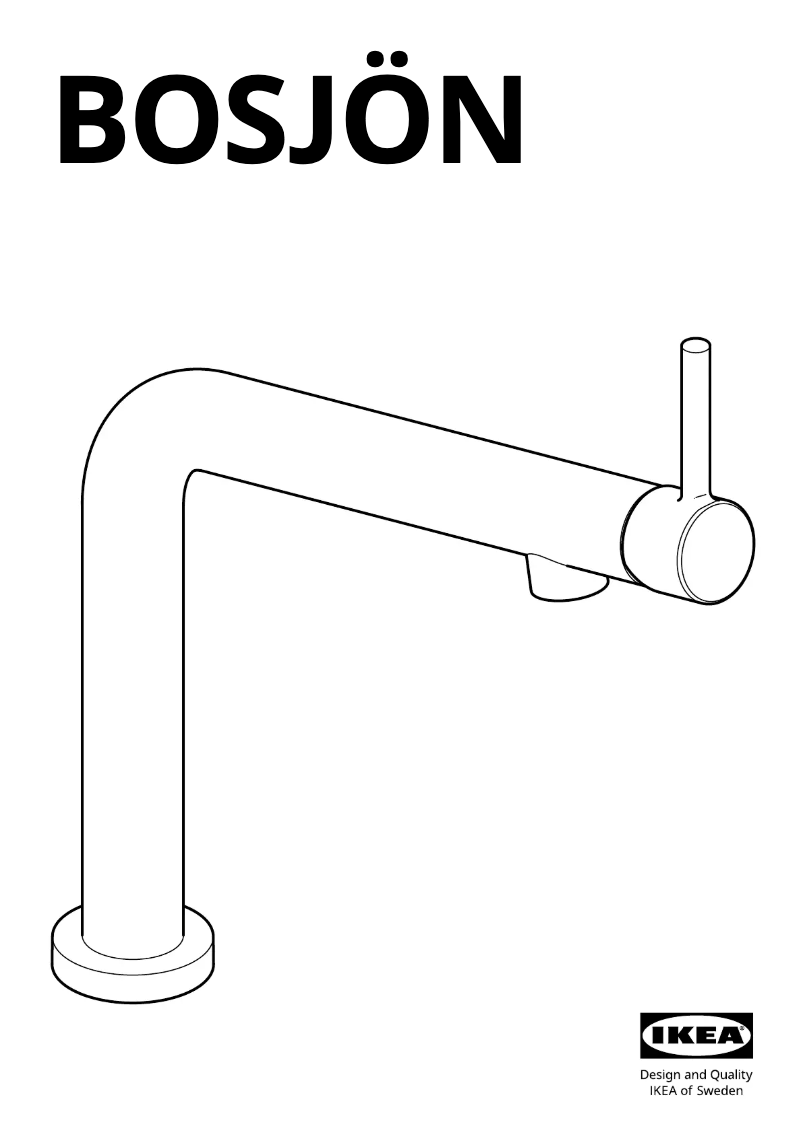 Image de la première page du manuel de l'appareil BOSJÖN 204.573.81